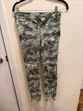 Tractr Green Camo Skinny Jeans